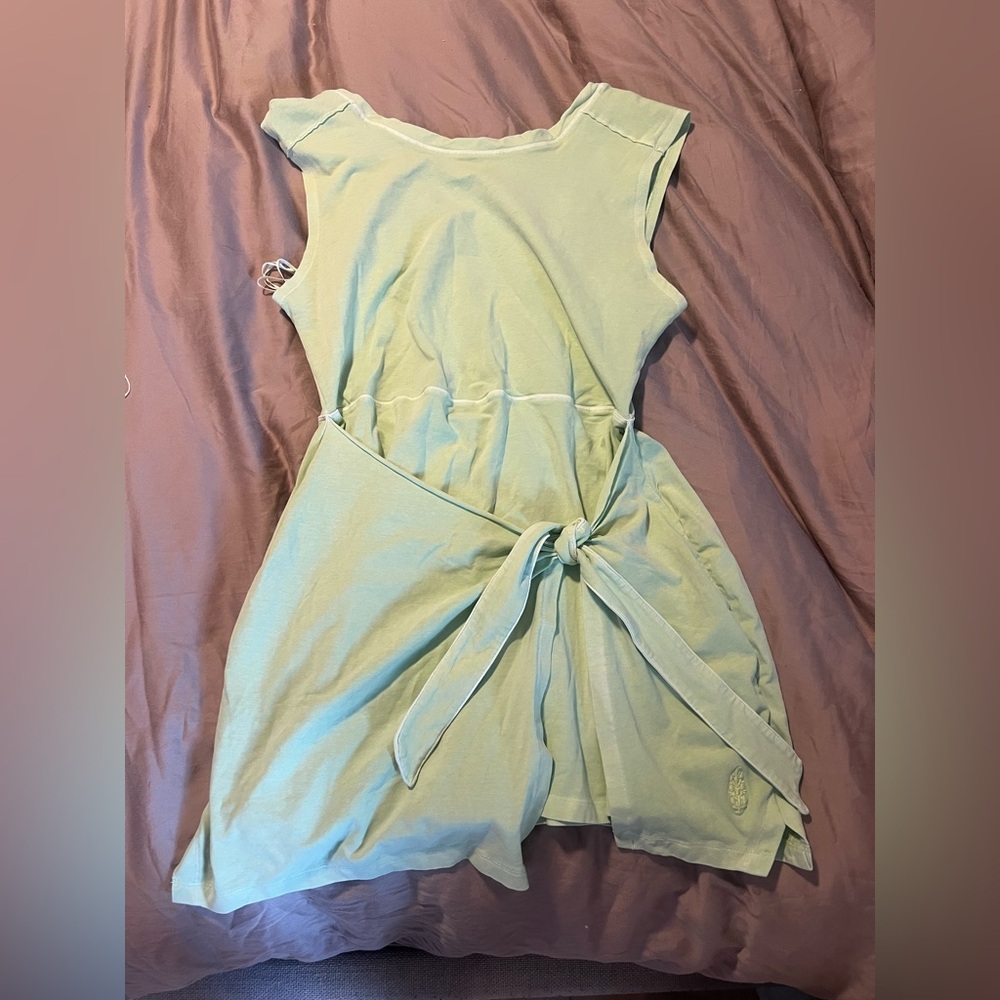 FP Movement Green Sleeveless Wrap Mini Dress - Picture 6 of 6